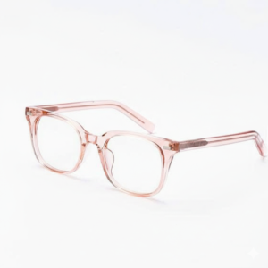 Mắt Kính Gọng Trong Suốt Hồng